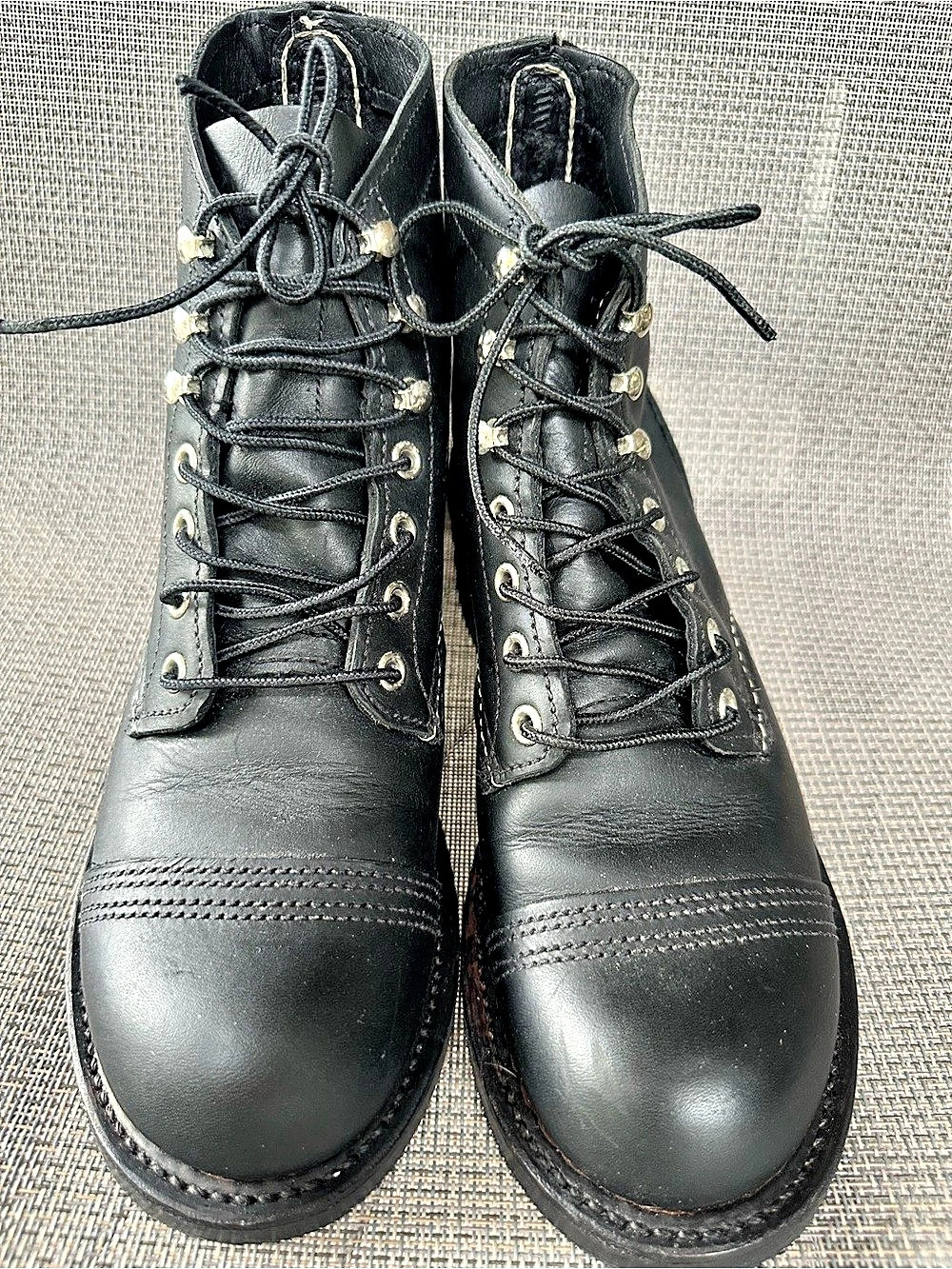 Red Wing Iron Ranger 8084 Black  Harness Leather Boots US 6 D